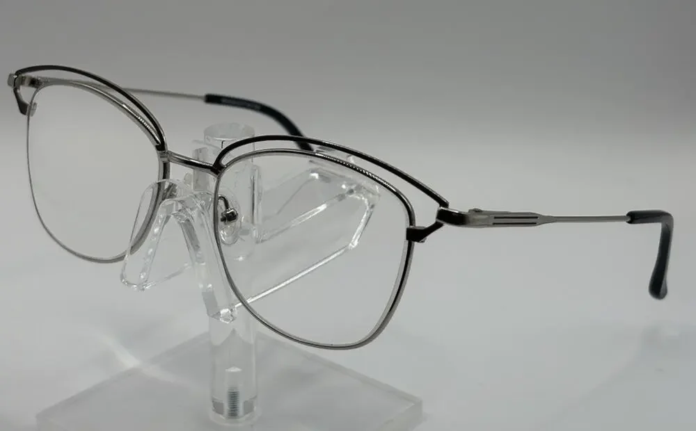 Reagan & Ky RK7459 Eyeglasses Silver Brown Semi Rimless 53-17-142 Women's